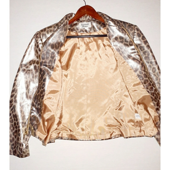 Giancarlo Ferrari Leopard Print Blazer Jacket - Picture 8 of 16